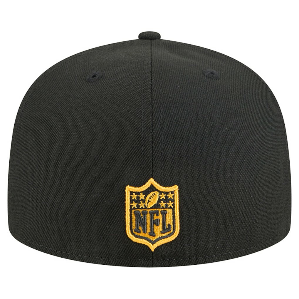 Pittsburgh Steelers New Era Tri-Hit 59FIFTY Fitted Hat Black - NFL