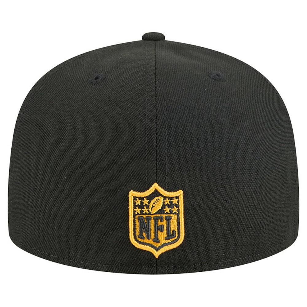 Pittsburgh Steelers New Era Tri-Hit 59FIFTY Fitted Hat Black - NFL