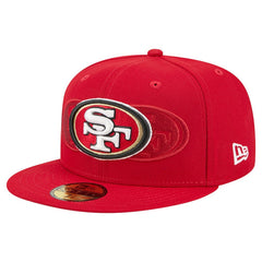 San Francisco 49ers New Era Tri-Hit 59FIFTY Fitted Hat Scarlet - NFL