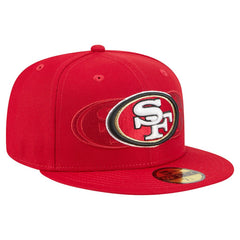 San Francisco 49ers New Era Tri-Hit 59FIFTY Fitted Hat Scarlet - NFL