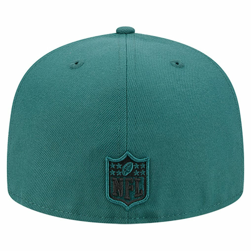 Philadelphia Eagles New Era Tri-Hit 59FIFTY Fitted Hat Midnight Green - NFL