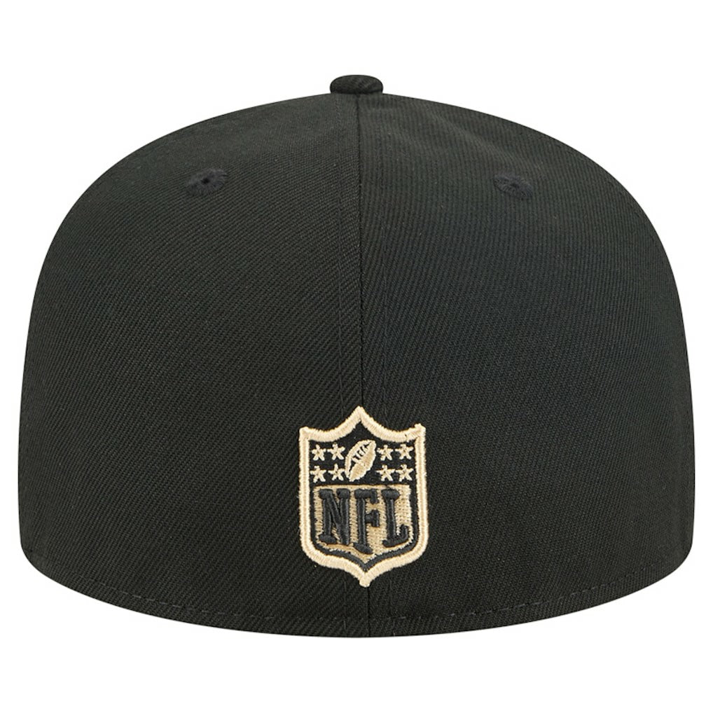 New Orleans Saints New Era Tri-Hit 59FIFTY Fitted Hat Black - NFL