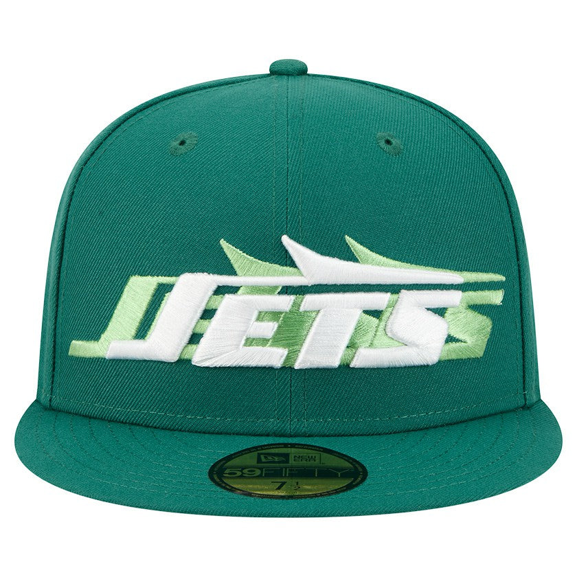 New York Jets New Era Tri-Hit 59FIFTY Fitted Hat Green - NFL