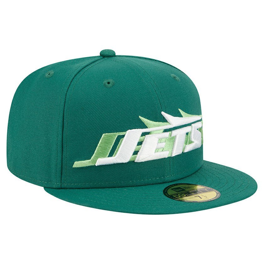 New York Jets New Era Tri-Hit 59FIFTY Fitted Hat Green - NFL