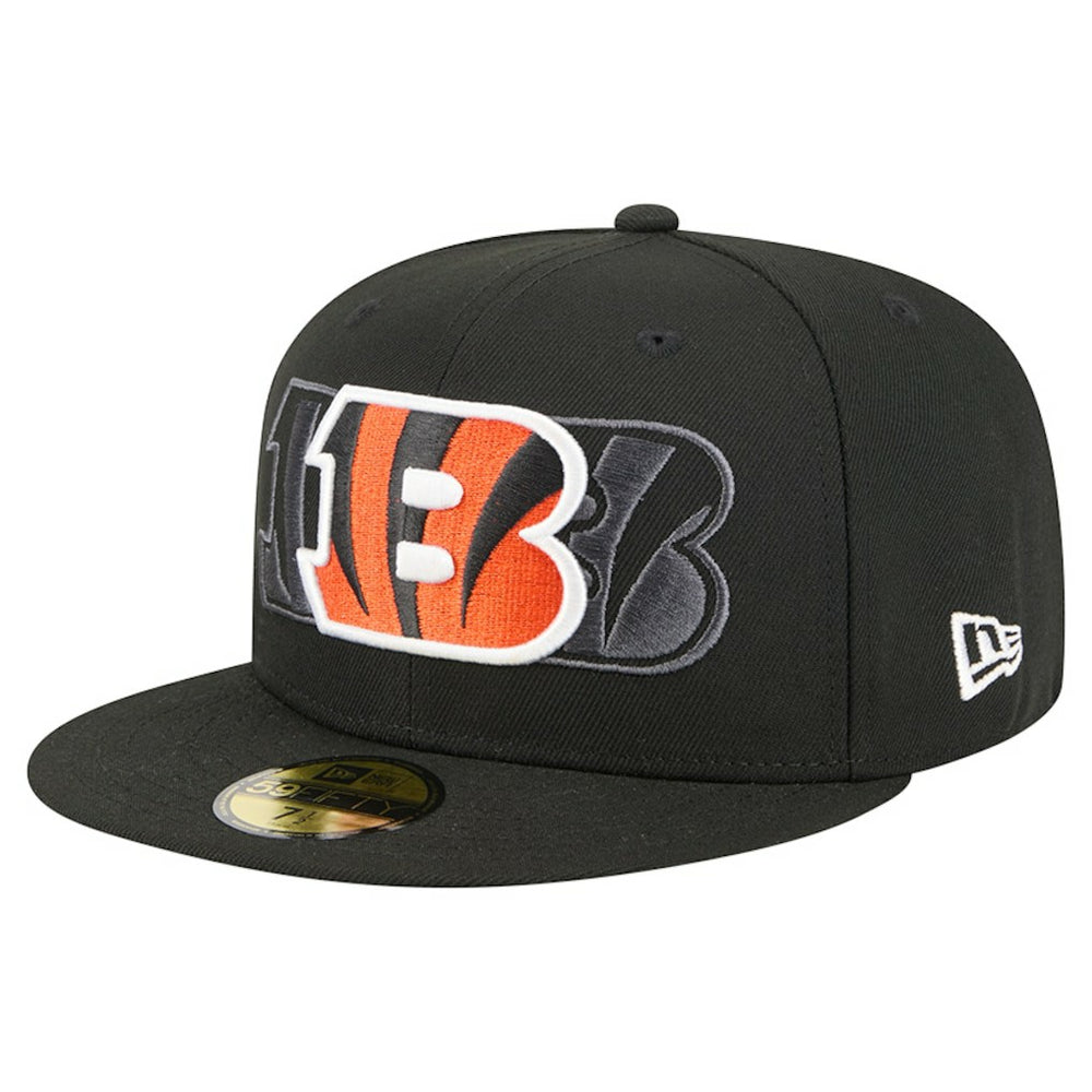 Cincinnati Bengals New Era Tri-Hit 59FIFTY Fitted Hat Black - NFL