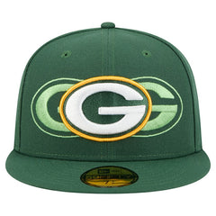 Green Bay Packers New Era Tri-Hit 59FIFTY Fitted Hat Green - NFL