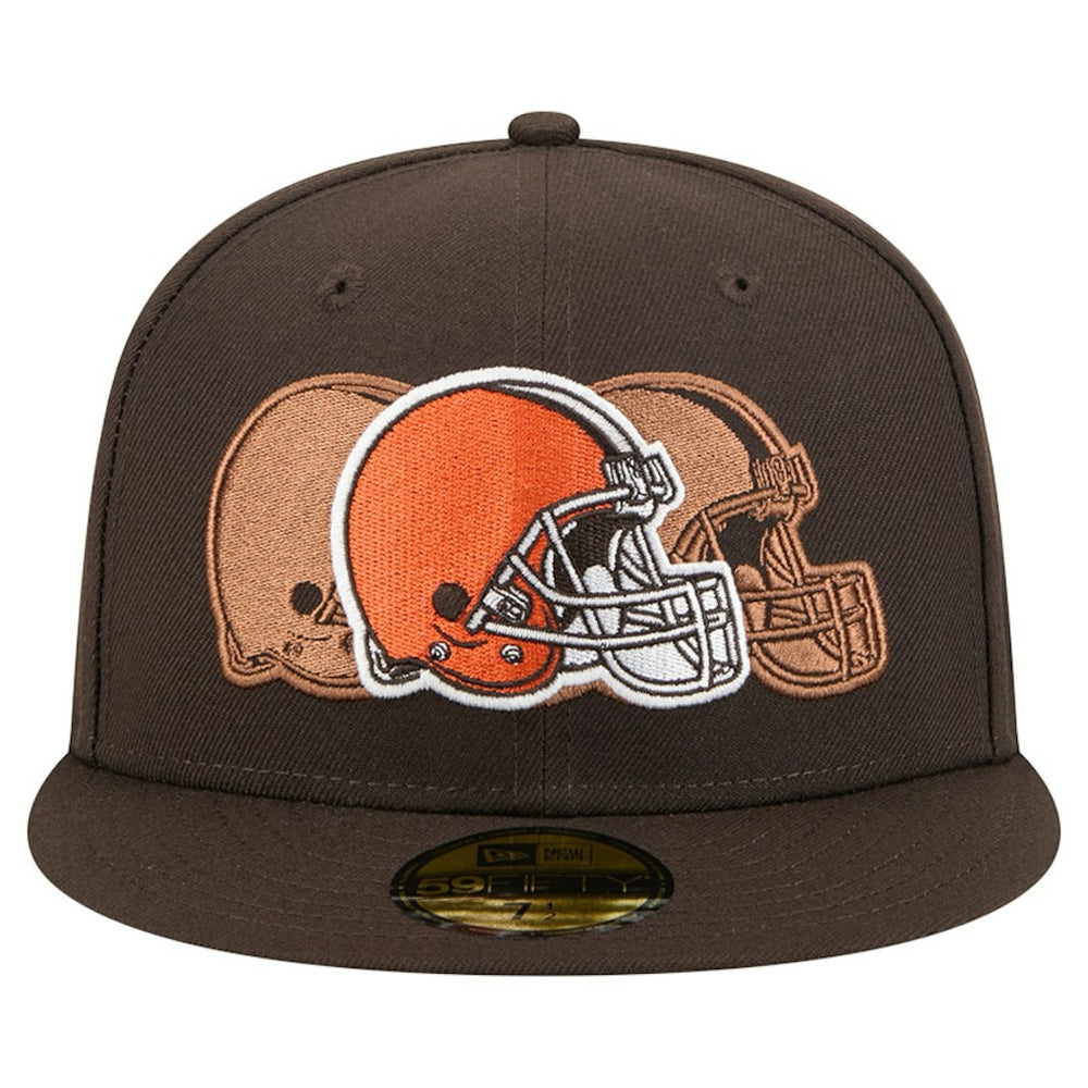 Cleveland Browns New Era Tri-Hit 59FIFTY Fitted Hat Brown - NFL