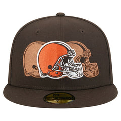 Cleveland Browns New Era Tri-Hit 59FIFTY Fitted Hat Brown - NFL