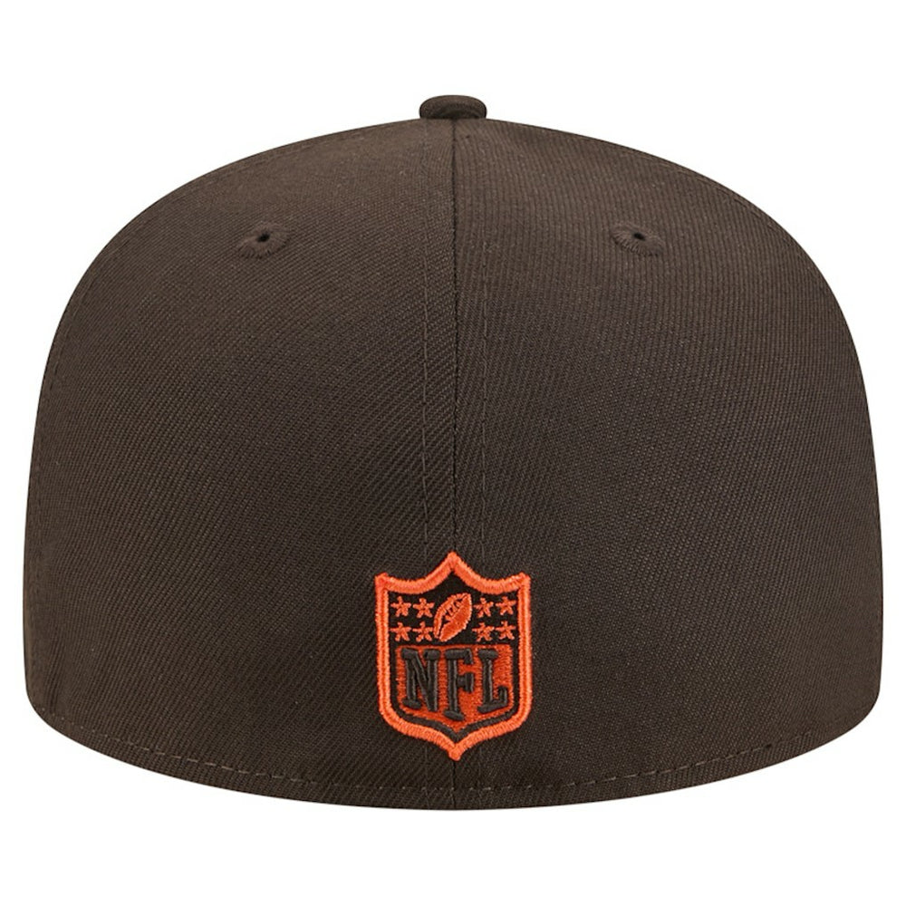 Cleveland Browns New Era Tri-Hit 59FIFTY Fitted Hat Brown - NFL