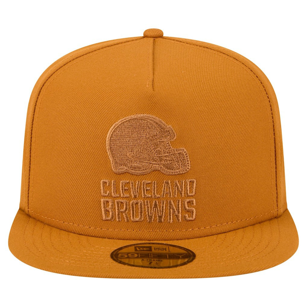 Cleveland Browns New Era Color Pack A-Frame 59FIFTY Fitted Hat Brown - NFL