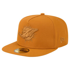 Miami Dolphins New Era Color Pack A-Frame 59FIFTY Fitted Hat Brown - NFL