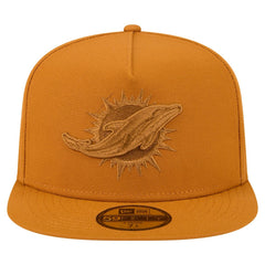 Miami Dolphins New Era Color Pack A-Frame 59FIFTY Fitted Hat Brown - NFL