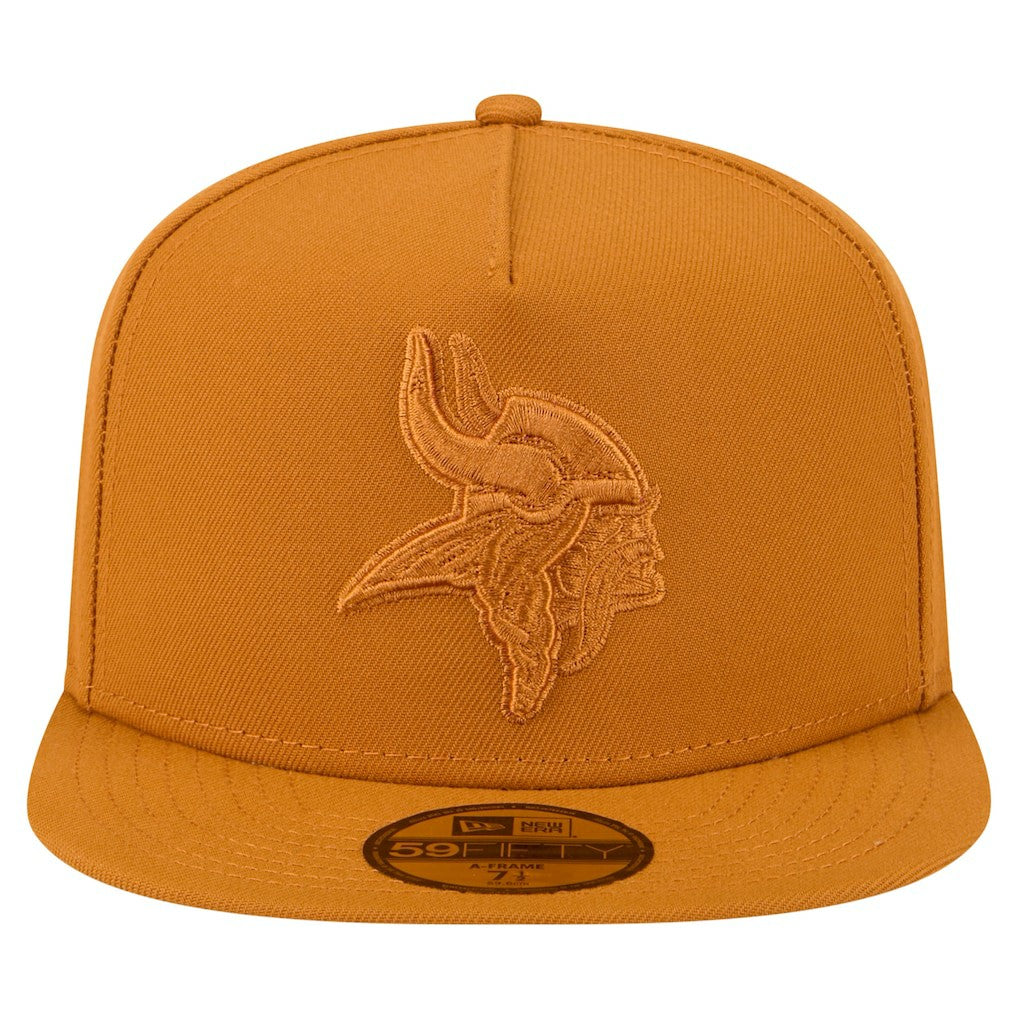 Minnesota Vikings New Era Color Pack A-Frame 59FIFTY Fitted Hat Brown - NFL