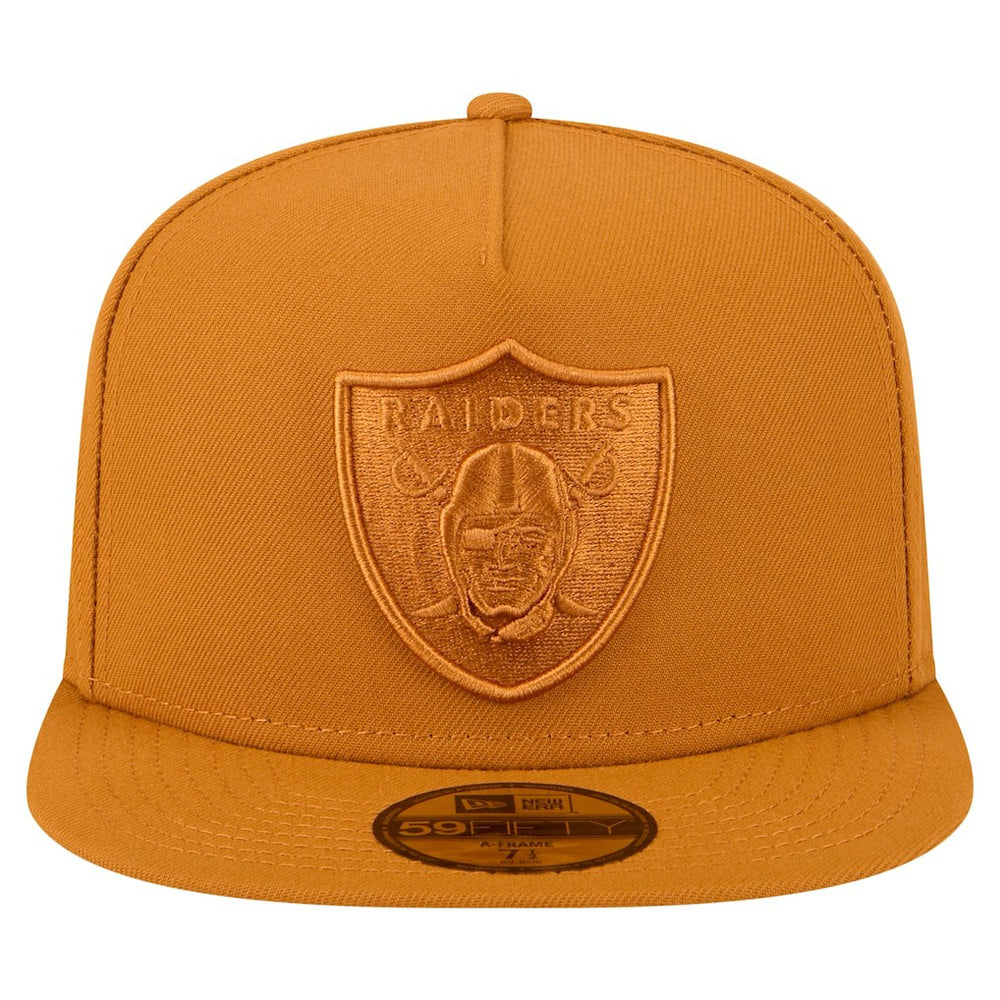 Las Vegas Raiders New Era Color Pack A-Frame 59FIFTY Fitted Hat Brown - NFL