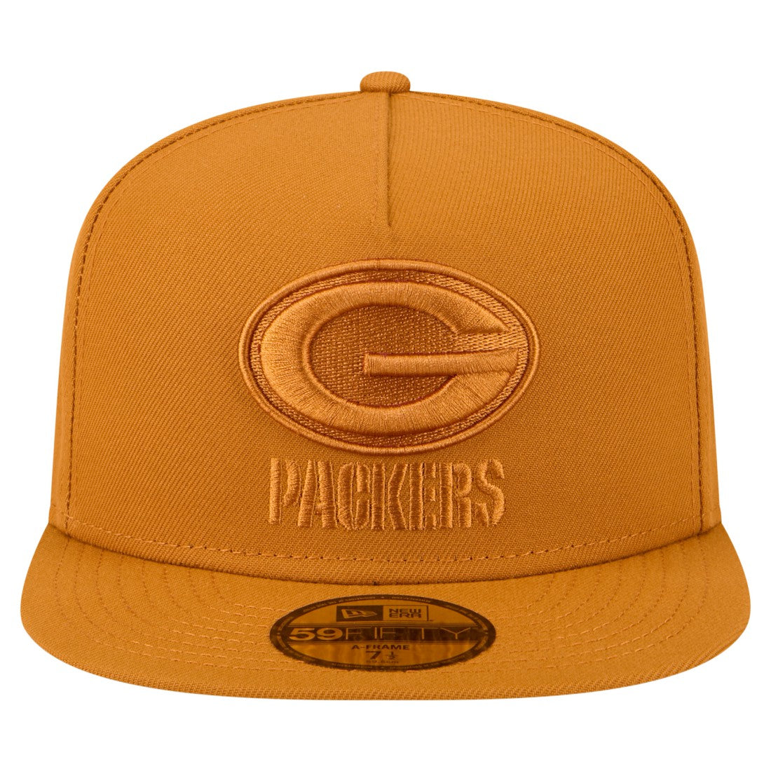 Green Bay Packers New Era Color Pack A-Frame 59FIFTY Fitted Hat Brown - NFL