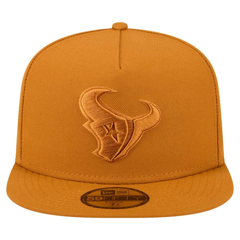 Houston Texans New Era Color Pack A-Frame 59FIFTY Fitted Hat Brown - NFL