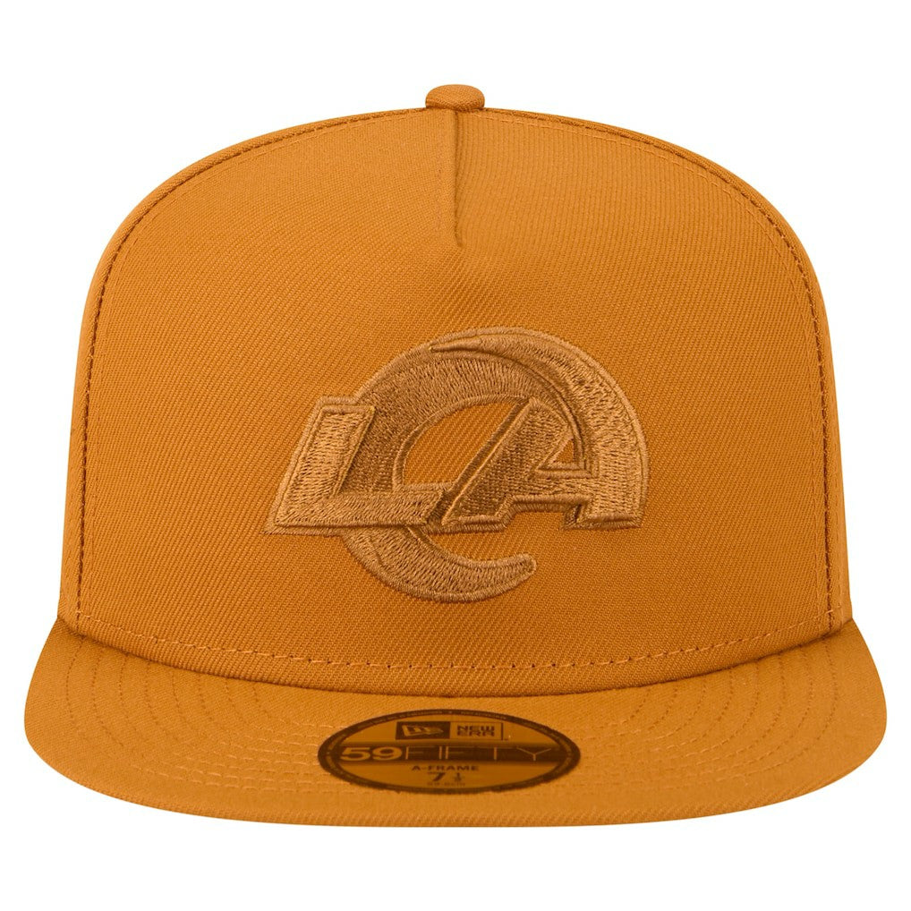 Los Angeles Rams New Era Color Pack A-Frame 59FIFTY Fitted Hat Brown - NFL