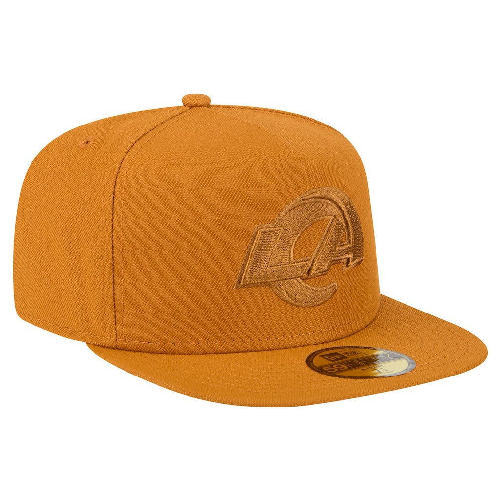 Los Angeles Rams New Era Color Pack A-Frame 59FIFTY Fitted Hat Brown - NFL