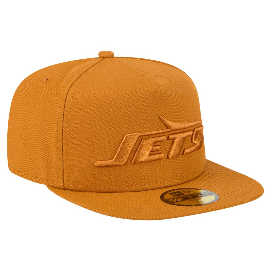 New York Jets New Era Color Pack A-Frame 59FIFTY Fitted Hat Brown - NFL