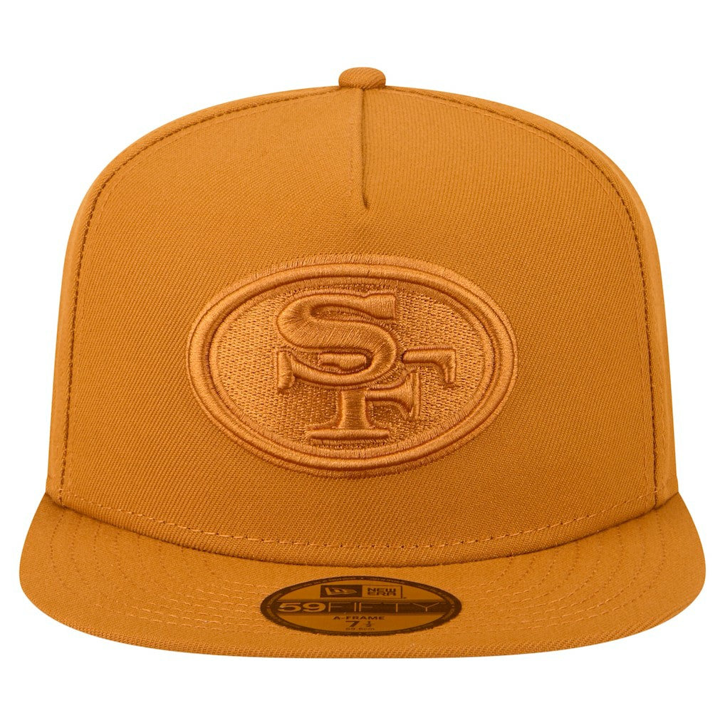 San Francisco 49ers New Era Color Pack A-Frame 59FIFTY Fitted Hat Brown - NFL