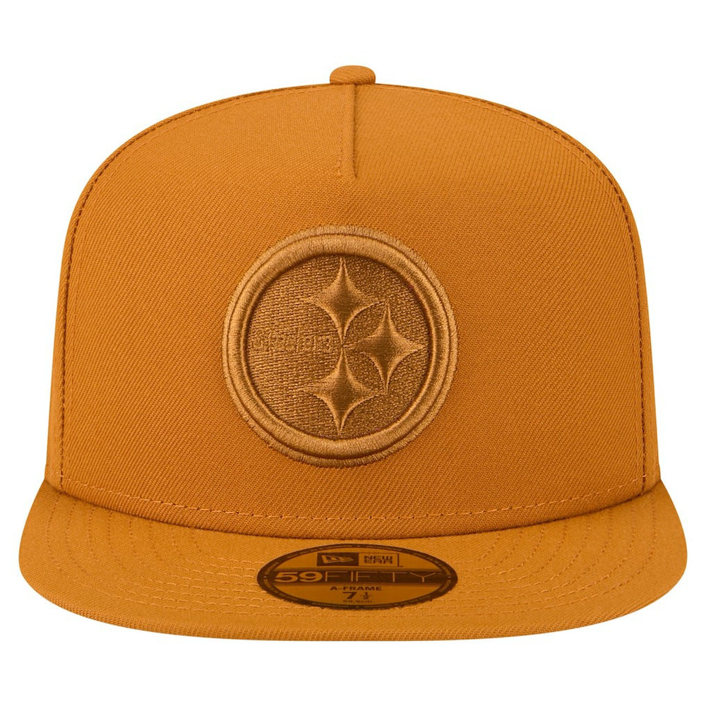 Pittsburgh Steelers New Era Color Pack A-Frame 59FIFTY Fitted Hat Brown - NFL