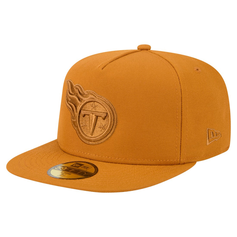 Tennessee Titans New Era Color Pack A-Frame 59FIFTY Fitted Hat Brown - NFL