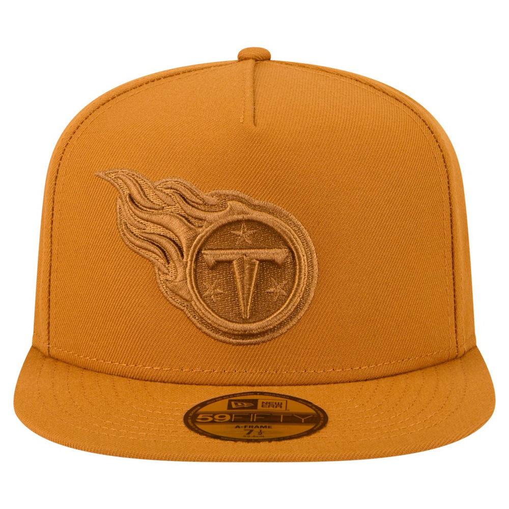 Tennessee Titans New Era Color Pack A-Frame 59FIFTY Fitted Hat Brown - NFL