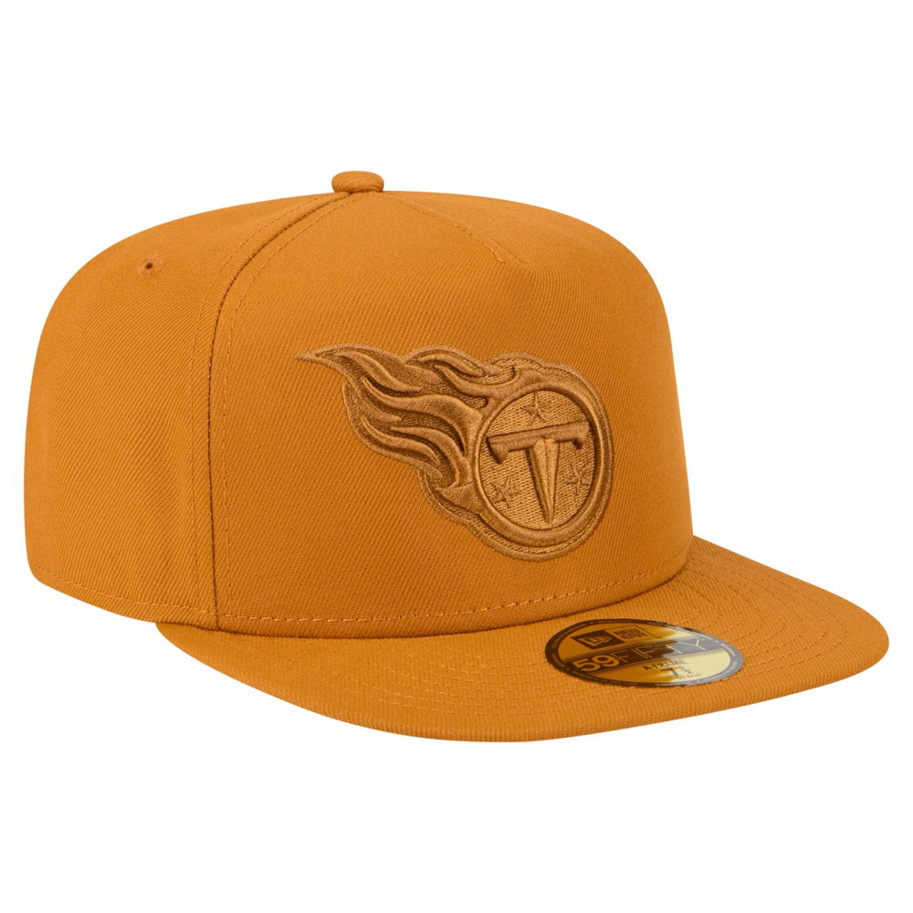 Tennessee Titans New Era Color Pack A-Frame 59FIFTY Fitted Hat Brown - NFL
