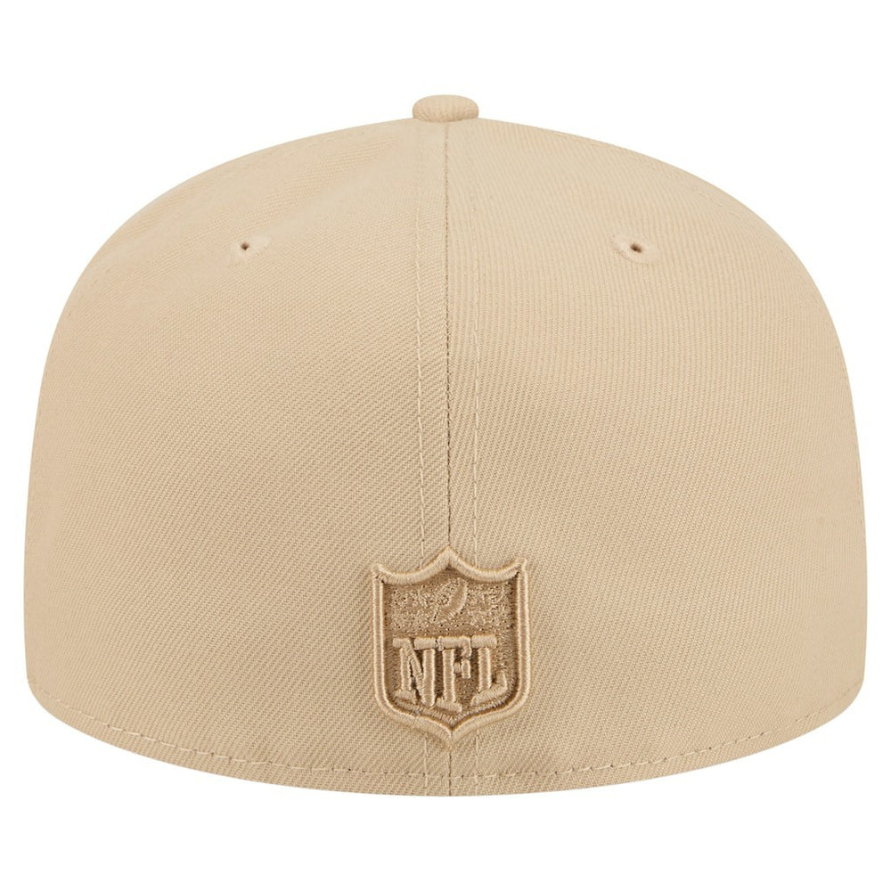 Detroit Lions New Era Color Pack A-Frame 59FIFTY Fitted Hat Light Beige - NFL