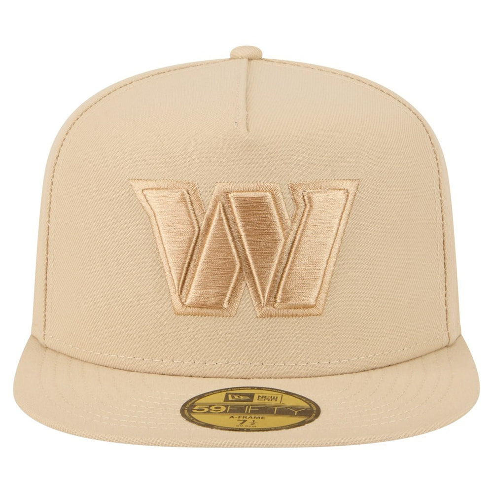 Washington Commanders New Era Color Pack A-Frame 59FIFTY Fitted Hat Light Beige - NFL