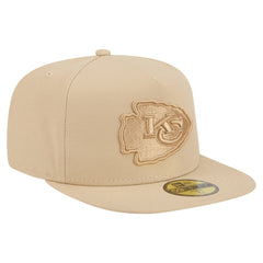 Kansas City Chiefs New Era Color Pack A-Frame 59FIFTY Fitted Hat Light Beige - NFL