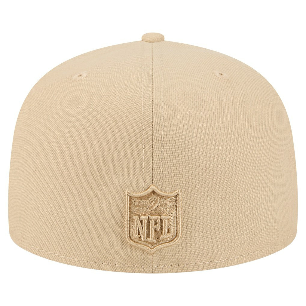 Los Angeles Chargers New Era Color Pack A-Frame 59FIFTY Fitted Hat Beige - NFL