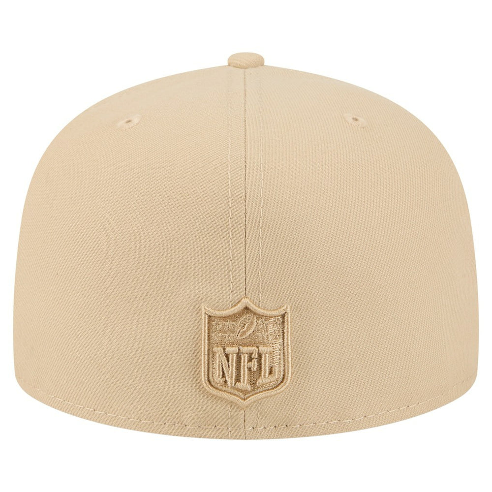 Los Angeles Chargers New Era Color Pack A-Frame 59FIFTY Fitted Hat Beige - NFL