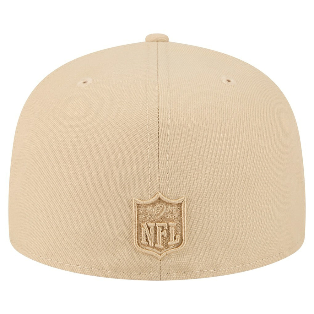 Los Angeles Rams New Era Color Pack A-Frame 59FIFTY Fitted Hat Light Beige - NFL