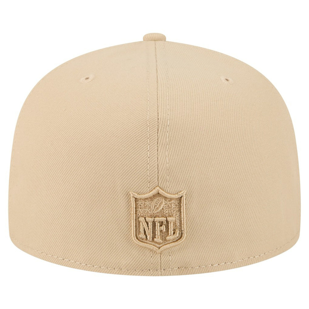 Miami Dolphins New Era Color Pack A-Frame 59FIFTY Fitted Hat Light Beige - NFL