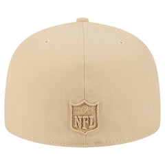 Miami Dolphins New Era Color Pack A-Frame 59FIFTY Fitted Hat Light Beige - NFL