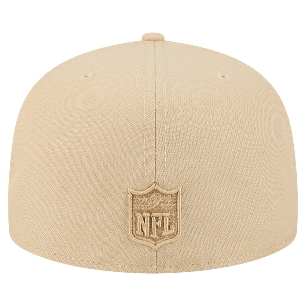 Minnesota Vikings New Era Color Pack A-Frame 59FIFTY Fitted Hat Light Beige - NFL