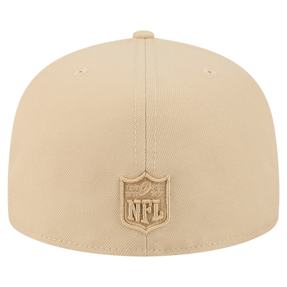 Minnesota Vikings New Era Color Pack A-Frame 59FIFTY Fitted Hat Light Beige - NFL