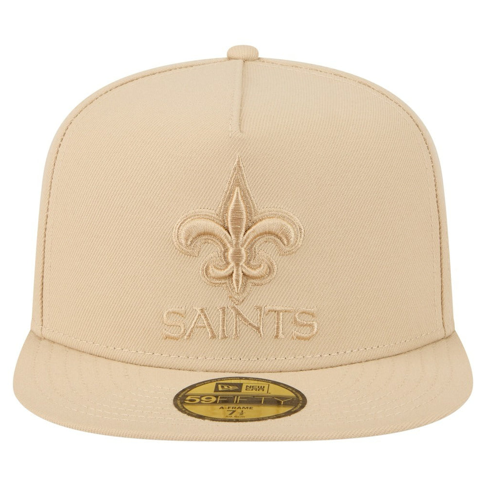 New Orleans Saints New Era Color Pack A-Frame 59FIFTY Fitted Hat Light Beige - NFL