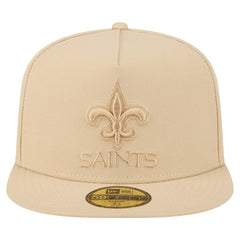 New Orleans Saints New Era Color Pack A-Frame 59FIFTY Fitted Hat Light Beige - NFL