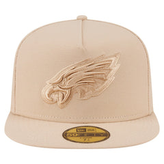 Philadelphia Eagles New Era Color Pack A-Frame 59FIFTY Fitted Hat Light Beige - NFL