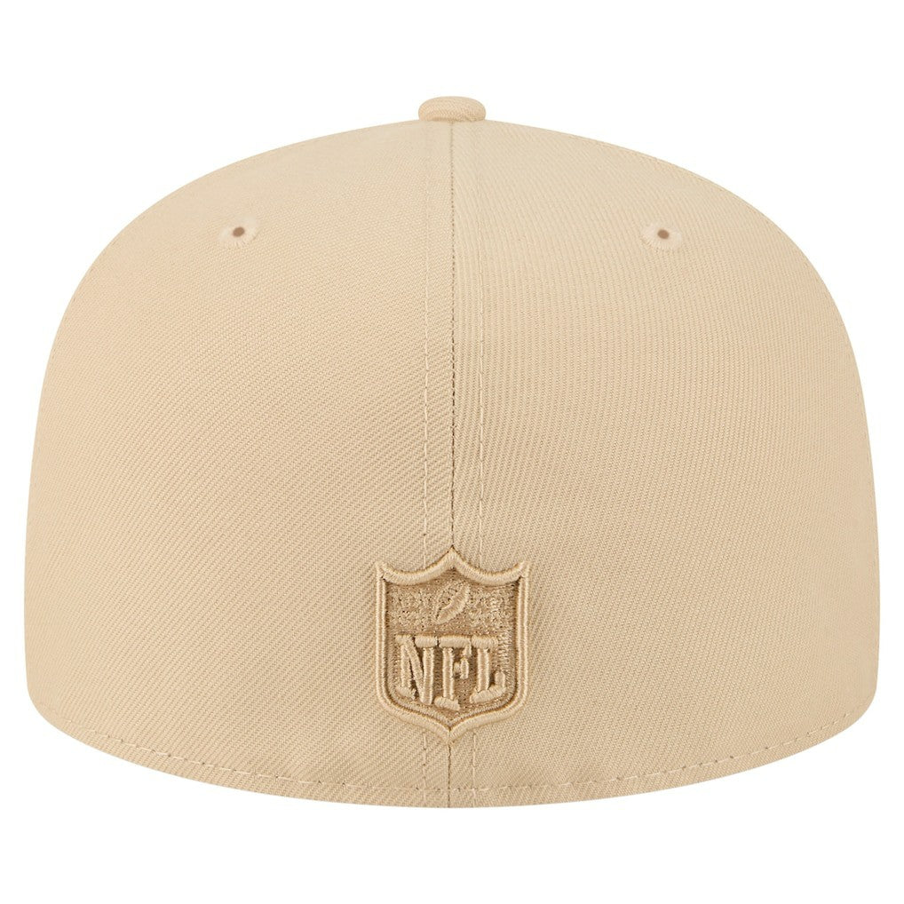 Pittsburgh Steelers New Era Color Pack A-Frame 59FIFTY Fitted Hat Beige - NFL