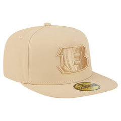Cincinnati Bengals New Era Color Pack A-Frame 59FIFTY Fitted Hat Light Beige - NFL