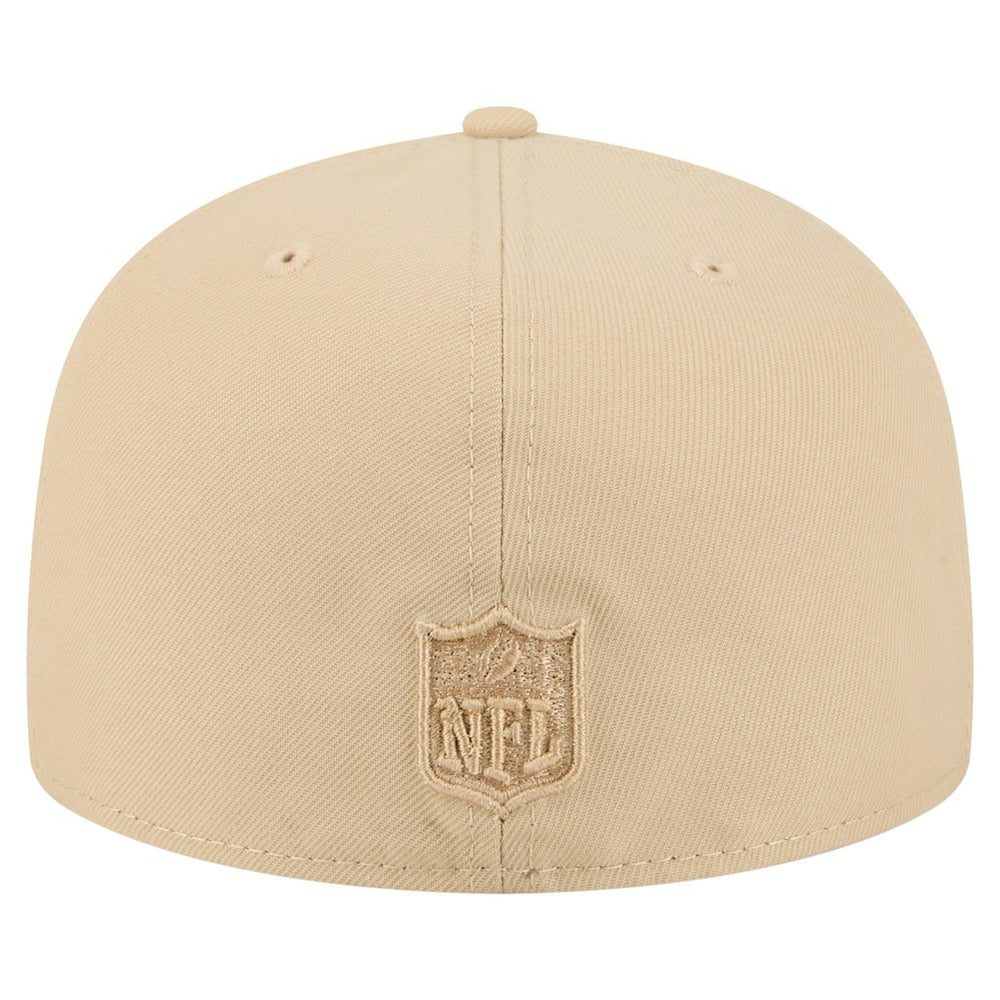 Baltimore Ravens New Era Color Pack A-Frame 59FIFTY Fitted Hat Beige - NFL