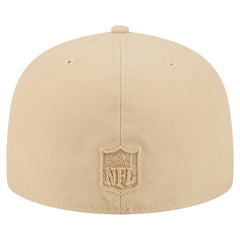 Baltimore Ravens New Era Color Pack A-Frame 59FIFTY Fitted Hat Beige - NFL