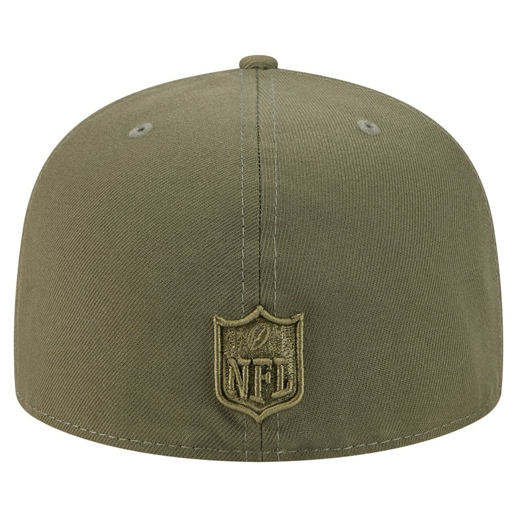 Miami Dolphins New Era Color Pack A-Frame 59FIFTY Fitted Hat Olive - NFL