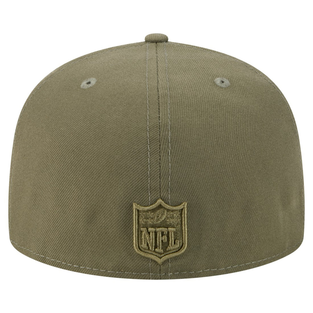 New York Jets New Era Color Pack A-Frame 59FIFTY Fitted Hat Olive - NFL