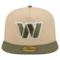 Washington Commanders New Era Color Pack A-Frame 59FIFTY Fitted Hat Beige/Olive - NFL