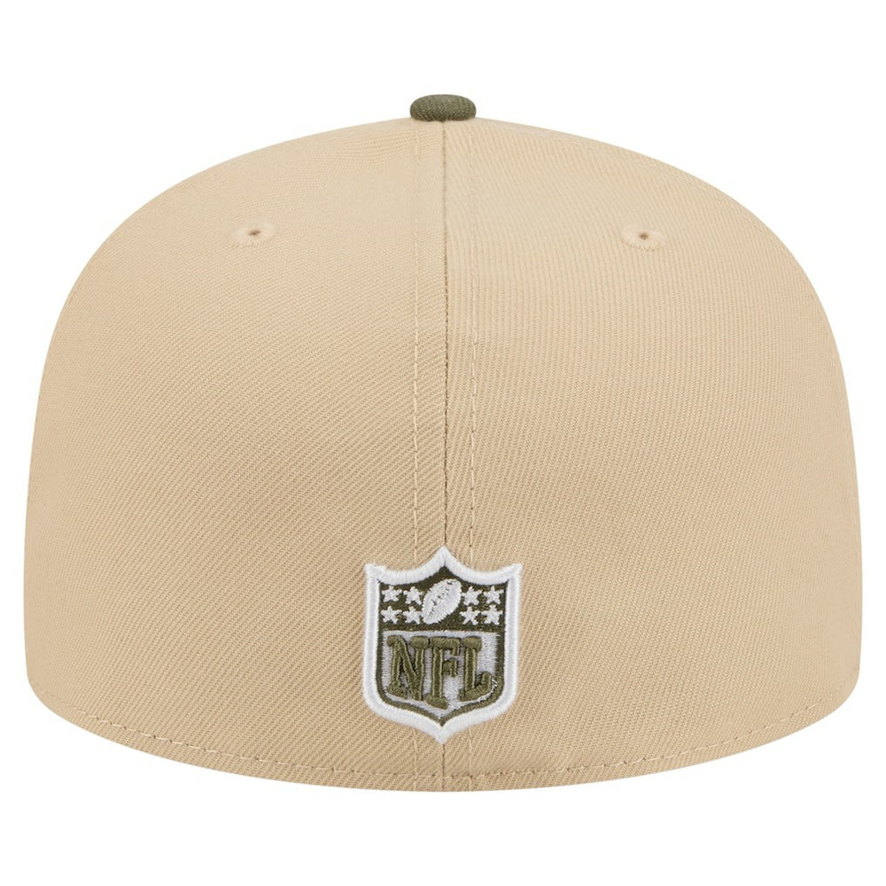 Kansas City Chiefs New Era Color Pack A-Frame 59FIFTY Fitted Hat Light Beige/Olive - NFL