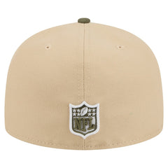Detroit Lions New Era Color Pack A-Frame 59FIFTY Fitted Hat Beige/Olive - NFL